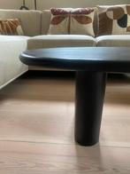 Zwarte basic label massief houten tafel, Huis en Inrichting, Gebruikt, 100 tot 150 cm, 50 tot 75 cm, Eikenhout