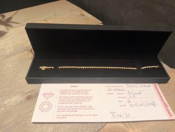 14kt Gouden Diamanten Tennis Armband - 3.9CT beschikbaar voor biedingen