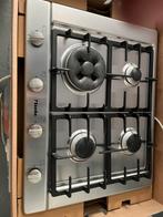 Miele km2014 gaskookplaat met wokbrander, Zo goed als nieuw, Inbouw, Gas, 4 kookzones