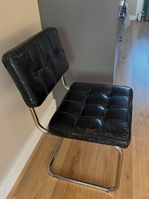 6 Cantilever Eetkamerstoelen, Huis en Inrichting, Stoelen, Gebruikt, Ophalen