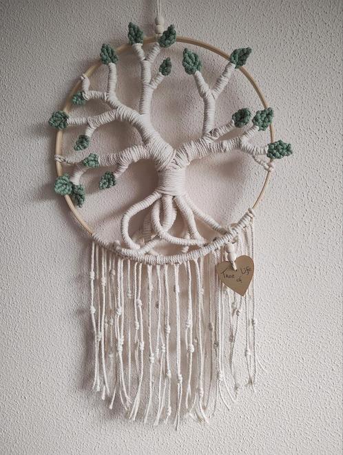 Macramé levensboom / Tree of Life. Sisters Forever., Huis en Inrichting, Woonaccessoires | Kransen, Nieuw, Ophalen of Verzenden
