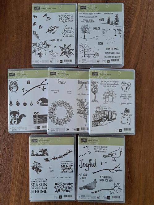 STAMPIN UP STEMPELS KERST WINTER KAARTEN MAKEN kerstkaarten, Hobby en Vrije tijd, Stempelen, Zo goed als nieuw, Clearstamp, Ophalen of Verzenden