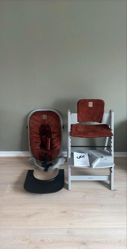 Kidsmill Grow Up! (Trip Trap stoel) inclusief newborn set, Kinderen en Baby's, Kinderstoelen, Zo goed als nieuw, Meegroeistoel