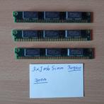 vintage geheugen 3 X 1 mb simm  30pins 70 ns  5 volt, Computers en Software, RAM geheugen, Overige soorten, Verzenden, Desktop