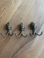 Messing kapstokhaken leeuwenkop, Verzenden, Zo goed als nieuw