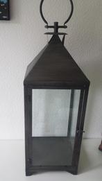 2 grote kaarsen/planten houders hout of metaal., Ophalen of Verzenden, Wit, Hout, 75 cm of meer