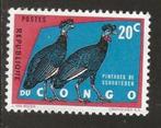 Congo 5, parelhoen, Verzenden, Overige landen, Gestempeld