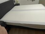 Boxspringbed 180x200 – Grijs, Topconditie + Gratis Accessoir, Ophalen, Tweepersoons, Zo goed als nieuw, 180 cm