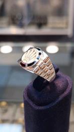 Prachtige Rolex zwart zilver 925 ring, Ophalen of Verzenden, Nieuw, Goud, Heer