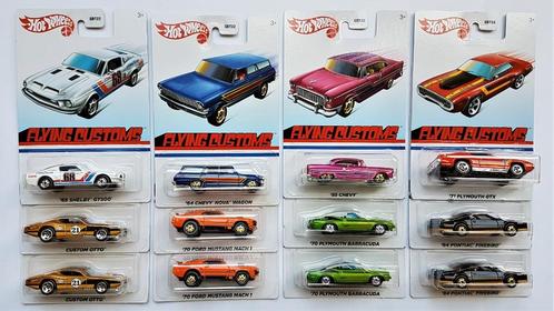 Hot Wheels Flying Customs 2021 mix B set van 12, Hobby en Vrije tijd, Modelauto's | Overige schalen, Nieuw, Auto, Verzenden