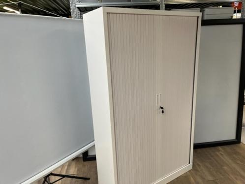 Hoge roldeurkast wit 198cm, Huis en Inrichting, Kasten | Boekenkasten, Nieuw, 25 tot 50 cm, Metaal, Ophalen of Verzenden