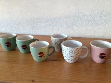 6 Senseo Kopjes Pastelkleuren beschikbaar voor biedingen