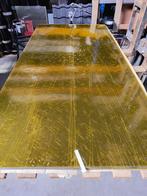 nieuwe Plexiglas Platen 200 x 100 cm x 2&4 mm geel kleurig, Ophalen, Gevelraam of Ruit, Glas in lood, 80 tot 120 cm