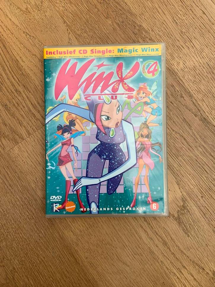 Winx Club Dvd deel 4 Inclusief CD Single, Cd's en Dvd's, Dvd's | Tekenfilms en Animatie, Zo goed als nieuw, Overige soorten, Tekenfilm