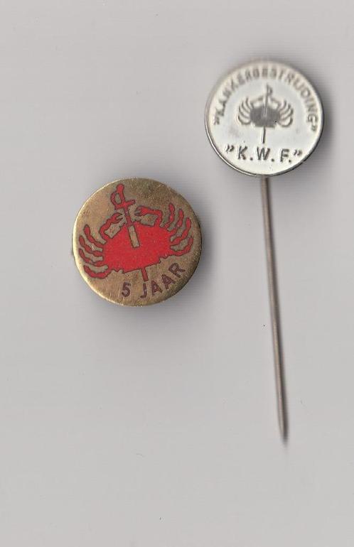 KWF Kankerbestrijding speldje en emaille broche, Verzamelen, Speldjes, Pins en Buttons, Gebruikt, Speldje of Pin, Overige onderwerpen