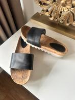 Rollie slippers maat 40/41 zwart leer izgs, Ophalen of Verzenden, Zo goed als nieuw, Zwart