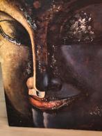 LAATSTE KEER: Mooi geschilderd Boeddha - circa 70x70 cm, Ophalen, Minder dan 50 cm, Zo goed als nieuw, Schilderij