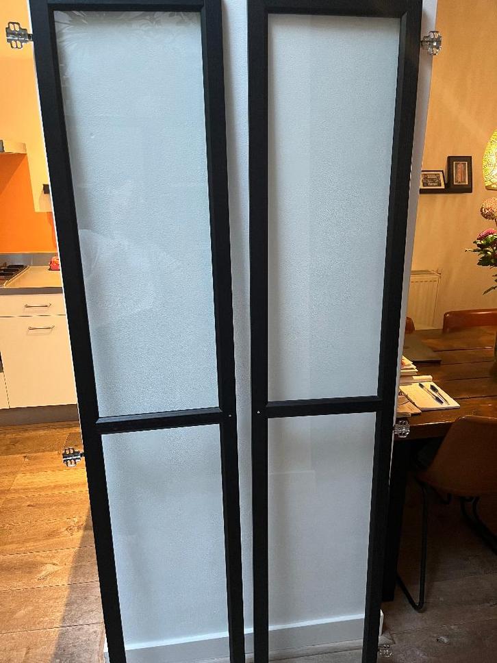 Billy IKEA vitrinekast deuren, Huis en Inrichting, Kasten | Vitrinekasten, Zo goed als nieuw, 200 cm of meer, Minder dan 50 cm
