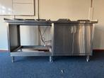 RVS keukenblok, Huis en Inrichting, Keuken | Keukenelementen, Ophalen, Gebruikt, 75 cm of meer, 50 tot 100 cm