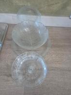 Wijnglazen, glazen schalen, Ophalen