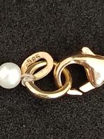 Parel ketting met gouden 585 sluiting., Ophalen of Verzenden, Zo goed als nieuw, Goud