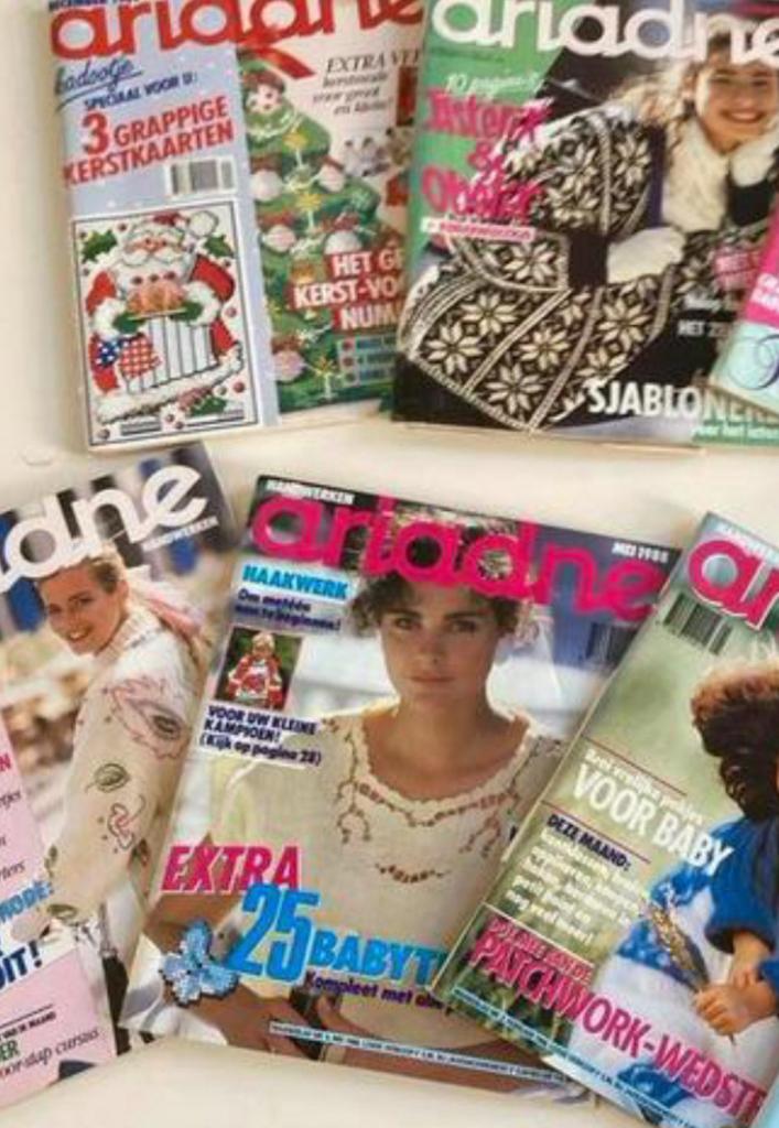 Ariadne handwerken 8 bladen uit 87/88/89 en Drops breiblad, Boeken, Tijdschriften en Kranten, Zo goed als nieuw, Ophalen of Verzenden