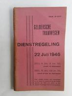 GELDERSCHE TRAMWEGEN,DOETINCHEM DIENSTREGELING  22 JULI 1946, Verzamelen, Spoorwegen en Tramwegen, Ophalen of Verzenden, Gebruikt