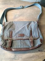Fossil stoffen + leren schoudertas heren, Sieraden, Tassen en Uiterlijk, Tassen | Schoudertassen, Overige merken, Ophalen of Verzenden