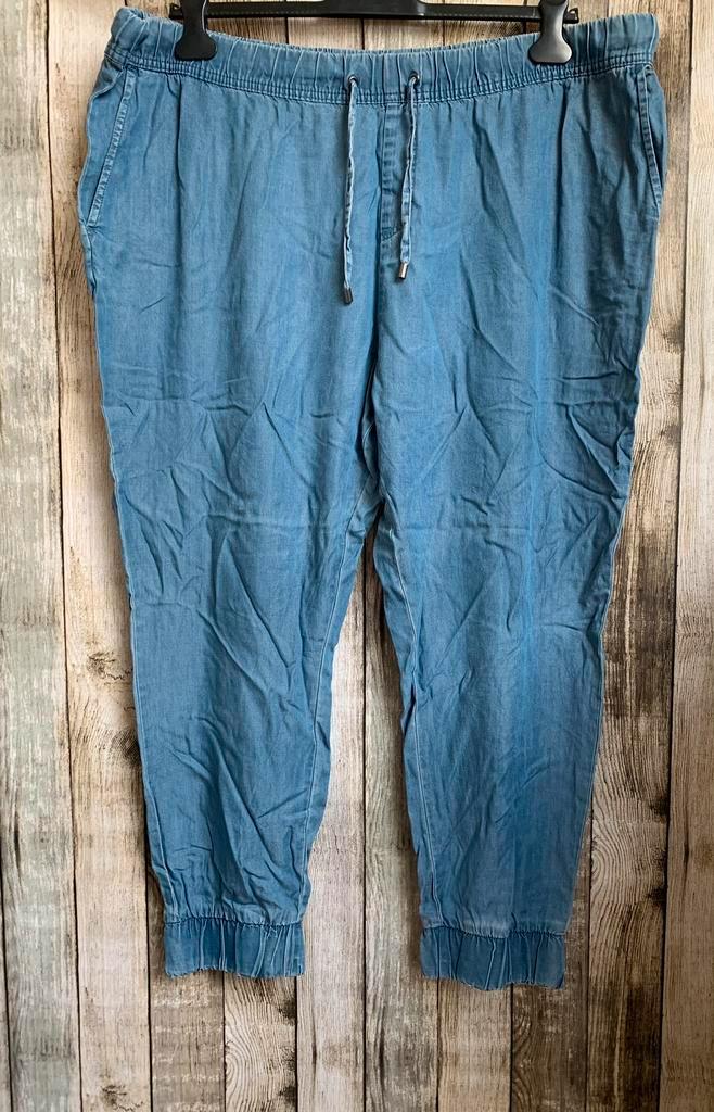 Leuke dunne broek (Maat 52), Kleding | Dames, Grote Maten, Gedragen, Broek of Spijkerbroek, Blauw, Verzenden