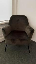 Fauteuil Hamburg fluweel groen, Huis en Inrichting, Ophalen, 75 tot 100 cm, Zo goed als nieuw, 75 tot 100 cm