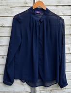 Studio Anneloes blouse blauw viscose maat M, Kleding | Dames, Blouses en Tunieken, Blauw, Maat 38/40 (M), Ophalen of Verzenden