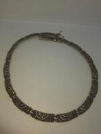 Vintage Zilveren Collier met Markasiet, Ophalen of Verzenden, Zo goed als nieuw, Met edelsteen, Zilver