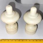 2 Vintage Uiteinden van een gordijnroede knoppen einddoppen, Antiek en Kunst, Ophalen of Verzenden