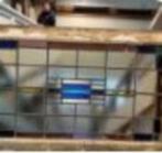 oud raam met gekleurd glas in lood, Doe-het-zelf en Verbouw, Glas en Ramen, Ophalen, Gevelraam of Ruit, Gebruikt, Minder dan 80 cm