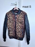 Baseball jas maat S panterprint, Kleding | Heren, Ophalen of Verzenden, Zo goed als nieuw, Bruin