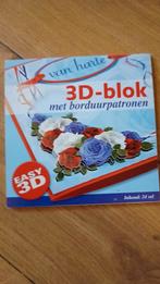 3D-blok met borduurpatronen, Ophalen of Verzenden, Zo goed als nieuw, Handborduren, Patroon