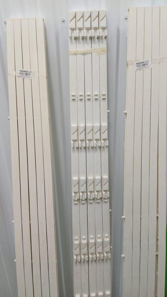 AKO Fencing kunststof 156 cm wit 15 stuks