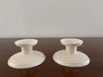Wedgwood Edme kandelaar 5,5 cm. Set 2., Overige materialen, Ophalen of Verzenden, Zo goed als nieuw, Crème