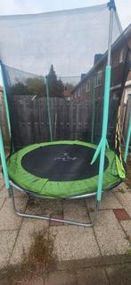 Trampoline met veiligheidsnet - weinig gebruikt!, Ophalen of Verzenden, Zo goed als nieuw