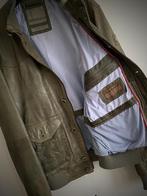 Milestone Urban Groen/Grijs Leren Heren Jacket Maat 52, Kleding | Heren, Maat 52/54 (L), Ophalen of Verzenden, MILESTONE URBAN