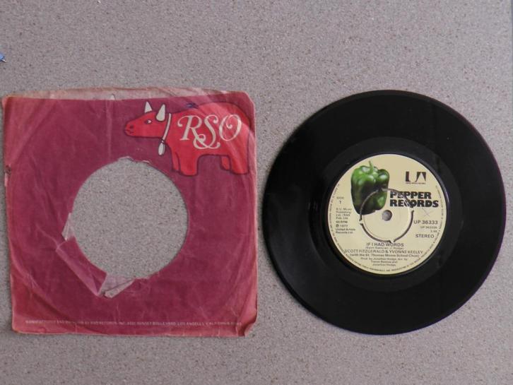 Yvonne Keeley & Scott Fitzgerald -  If I had words, Cd's en Dvd's, Vinyl Singles, Gebruikt, Single, Pop, 7 inch, Ophalen of Verzenden