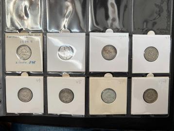 8 halve franken Zwitserland  uit range 1921 tm 1948 zilver beschikbaar voor biedingen