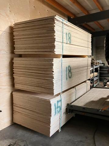 €14,00 per PLAAT: Underlayment 15mm (ook 18mm 21mm) B-keus beschikbaar voor biedingen