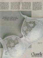 Retro reclame 1995 Chantelle lingerie witte kanten BH, Verzamelen, Verzenden, Overige typen
