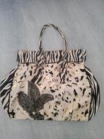 Leuke tas met zebra en luipaard print, Ophalen of Verzenden, Gebruikt, Beige