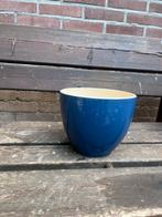 Blauwe Bloempot Aardewerk Ø19cm, Ophalen, Gebruikt, Rond, Binnen