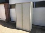 kantoor kast met schuif en leg planken roldeur kast, Ophalen, Gebruikt, 100 tot 150 cm, Meerdere deuren