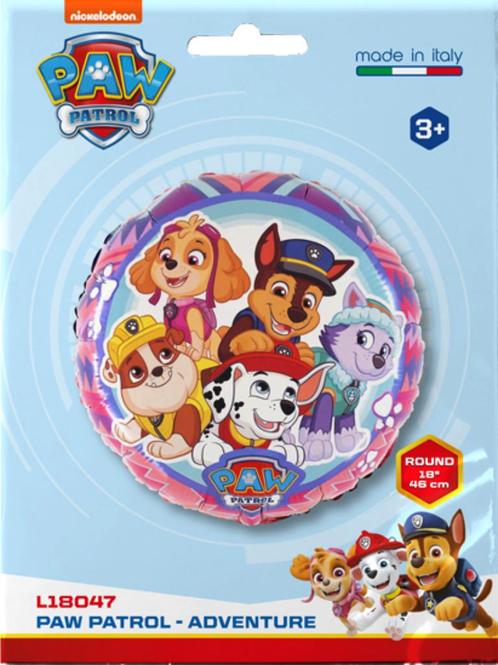 Folie Ballon - Paw Patrol Avontuur - 36x36cm, Hobby en Vrije tijd, Feestartikelen, Nieuw, Versiering, Verjaardag, Ophalen of Verzenden