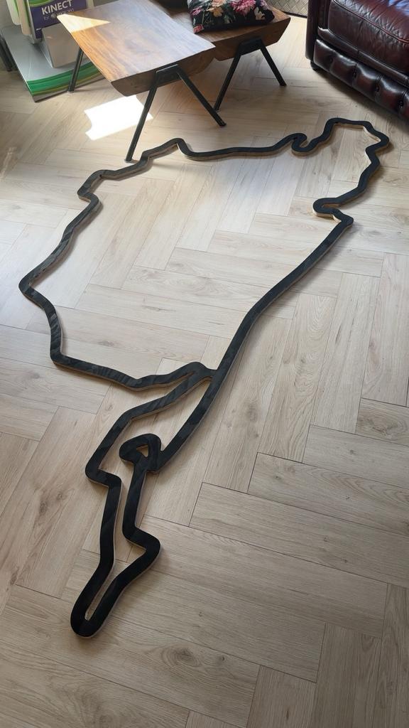 Nürburgring Houten letter Wand of plafond decoratie, Huis en Inrichting, Lampen | Hanglampen, Nieuw, 75 cm of meer, Hout, Ophalen