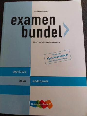 Examenbundel Nederlands HAVO 2024/2025 beschikbaar voor biedingen